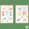 STEAM Montessori decoration - Pack of 2 frames