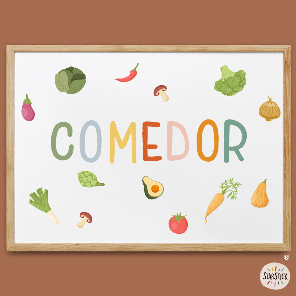 Cuadros decorativos para comedores escolares