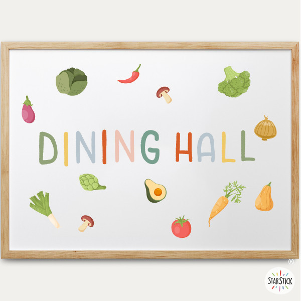 Cuadros decorativos para comedores escolares