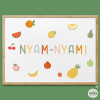 Montessori Frame for School Cafeterias - YumYum + Fruits
