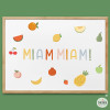 Montessori Frame for School Cafeterias - YumYum + Fruits