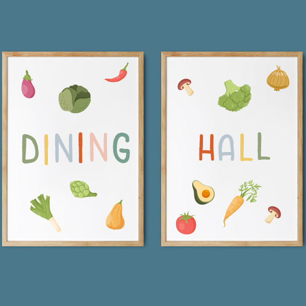 Cantine - Tableaux pour décorer les cantines scolaires
