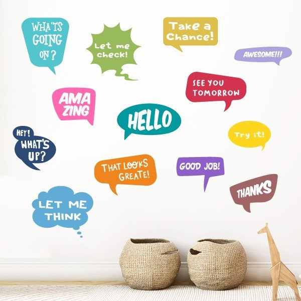 What's up? - Vinilos decorativos para aulas de inglés