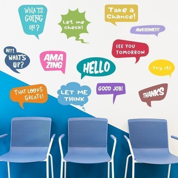 What's up? - Vinilos decorativos para aulas de inglés