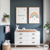 2 Personalized Nursery Prints – Smiling Rainbow | Kids’ Room Decor