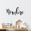 Customize your decal with a name. Personalized children's decals