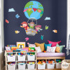 Decoración escuelas - Vinilos infantiles de pared - Volando con libros - Decoración colegios