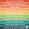 School stair decoration - Stickers with Montessori phrases
