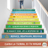 Décoration des escaliers scolaires - Phrases de respect pour la nature