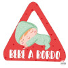 Baby on board. Customizable car stickers.  Mint