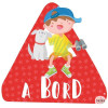 Nen i gos a bord - Adhesiu en català per a cotxes