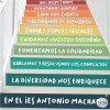 Vinilos personalizables para escaleras. En mi centro... (Colores Tierra)