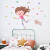 Wall sticker Skating girl. Kids' room decoration