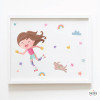 Niña patinadora. Quadre decoratiu per a habitacions de nenes.