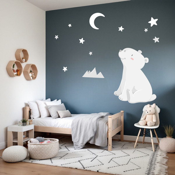 Vinilos decorativos para bebé – Oso polar