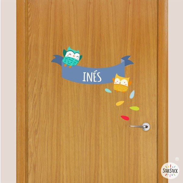 Blue Owls - Name for doors Children's vinyl