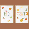 Disfruta. 2 Láminas decorativas para comedores escolares