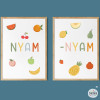 Nyam Nyam. 2 Làmines decoratives per a menjadors escolars