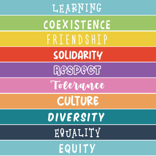 Stickers pour escaliers avec messages sur les relations sociales