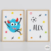 Decorative prints for kids and teens. Big Monster Football