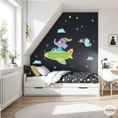 Stickers muraux - Avion...