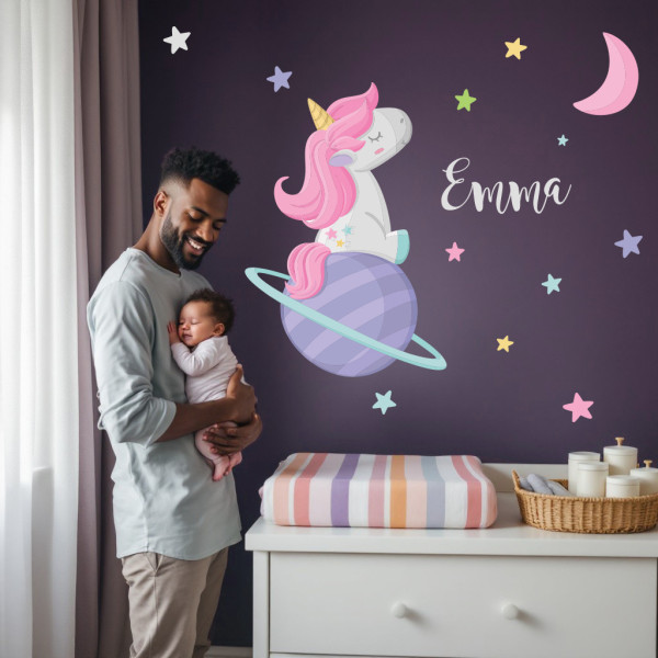 Unicornio soñador - Vinilos habitaciones de niñas
