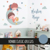 Dos hermanos en la luna. Vinilo decorativo infantil