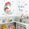 Dos hermanos en la luna. Vinilo decorativo infantil