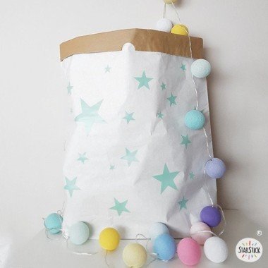 Paper organizer bag - Colored stars