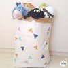 Sac organisateur en papier - Triangles moutarde
