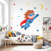 Vinilo infantil superhéroe – Decoración de pared para niños valientes