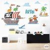 Piratas del tesoro - Vinilos infantiles para niños y niñas