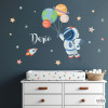 vinilo infantil facil colocar astronauta pared habitacion infantil
