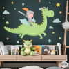 vinilo infantil elefante bebe en la luna decoracion pared habitacion bebe