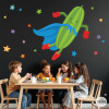 Vinilo de Pared Súper Calabacín - Ideal para Decorar Comedores Escolares y Espacios Educativos