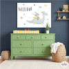 Cuadro Infantil Personalizable Dragón y Caballero Mágico - Decoración Habitación Niños