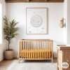 Quadre infantil amb nom. Lluna plena amb estrelles. Decoració d'Habitació per a Nadons i Nens.