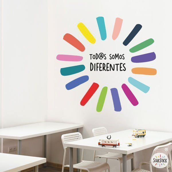 Vinils decoració escoles i instituts - Tots i totes som diferents