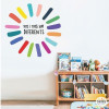 Decoración escuelas - Tod@s somos diferentes - Vinilos educativos