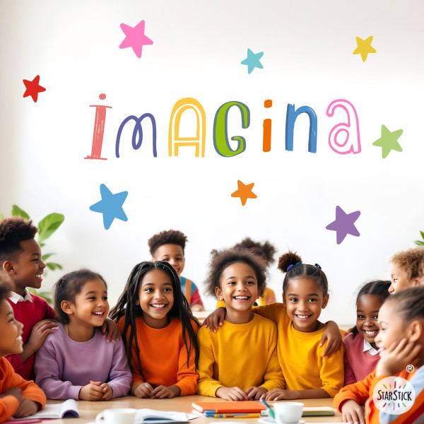 Imagina Vinilos Infantiles para Escuelas y Espacios Educativos – Decoración Pared Aula y Zona de Aprendizaje