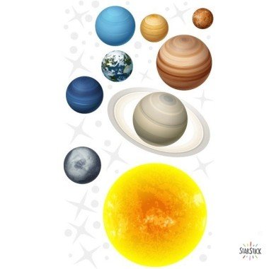 Realistic solar system – Children's and youth stickers
