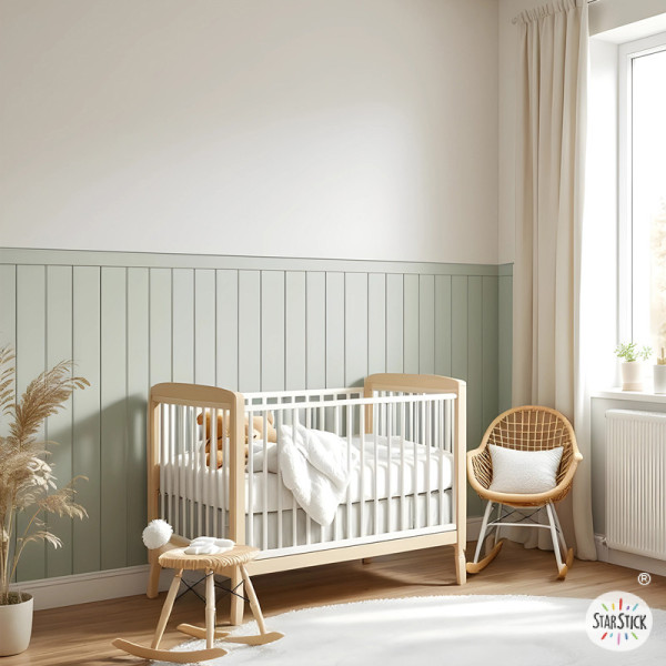 Panel de pared tipo friso autoadhesivo | Panel decorativo infantil | Zócalo adhesivo en varios colores