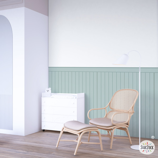 Panel de pared tipo friso autoadhesivo | Panel decorativo infantil | Zócalo adhesivo en varios colores