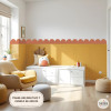 Papel pintado autoadhesivo imitación paneles de madera | Mural media pared | Vinilo decorativo disponible en varios colores