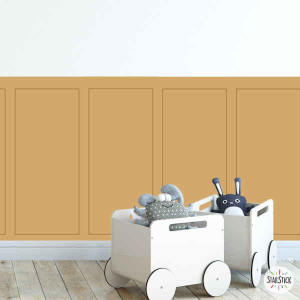Papel pintado autoadhesivo imitación paneles de madera | Mural media pared | Vinilo decorativo disponible en varios colores