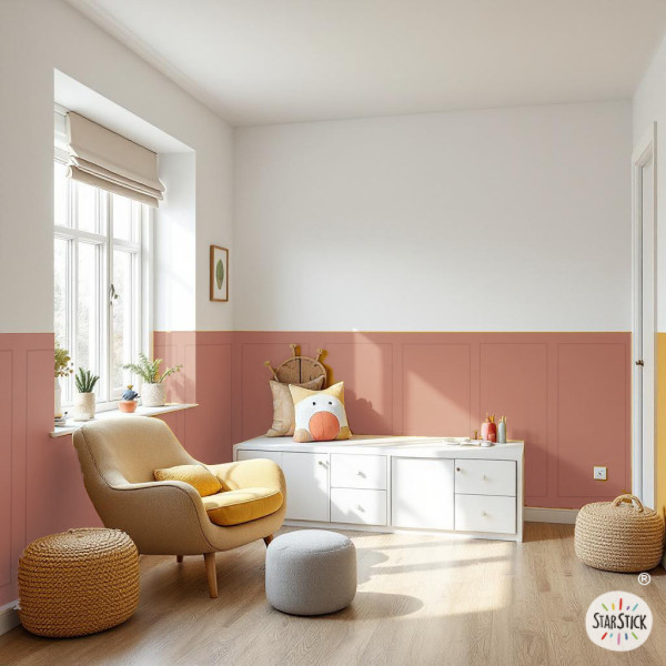 Paper pintat autoadhesiu imitació panells de fusta | Mural mitja paret | Vinil decoratiu disponible en diversos colors