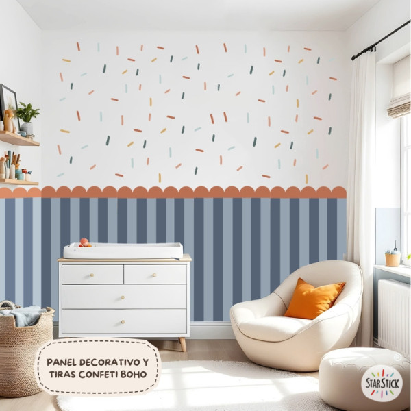 Panel vinílico autoadhesivo con rayas y acabado fastoneado – Vinilo de fácil instalación para decoración moderna