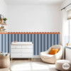 Panel vinílico autoadhesivo con rayas y acabado fastoneado – Vinilo de fácil instalación para decoración moderna
