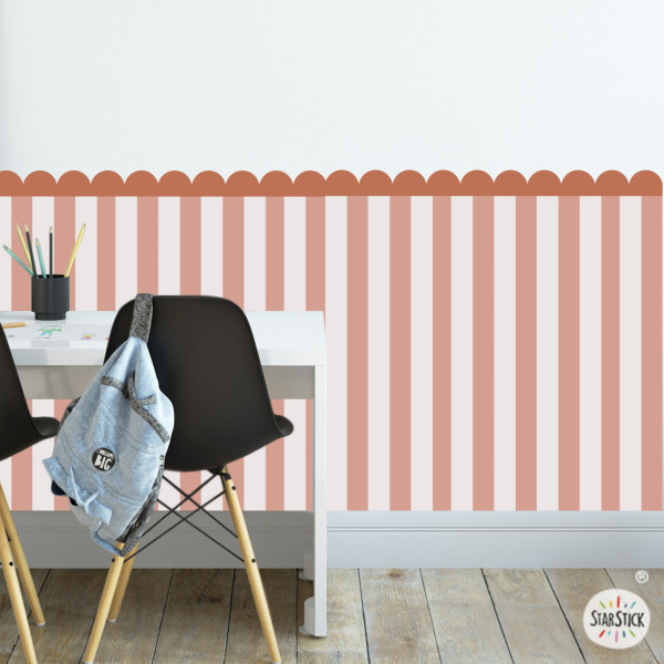 Panel vinílico autoadhesivo con rayas y acabado fastoneado – Vinilo de fácil instalación para decoración moderna