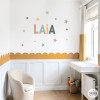 Autocollants personnalisés avec prénom – Décoration enfant Boho – Stickers muraux pour enfants